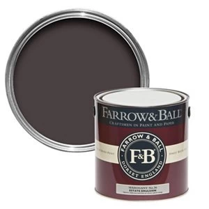 Image of Farrow & Ball Estate Mahogany No. 36 Matt Emulsion Paint 2.5L