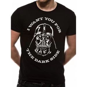Image of Star Wars - Sith Vader Logo Mens Medium T-Shirt - Black