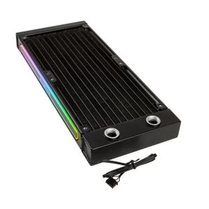 Image of Raijintek Gyges RGB LED Dual Fan Aluminum Radiator - 240mm