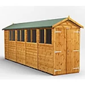 Image of Power Garden Shed 184PADD Golden Brown 18x4