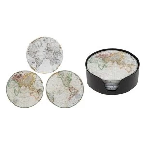 Image of World Map Coaster Set of 6