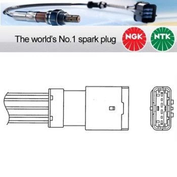 Image of 1x NGK NTK Oxygen O2 Lambda Sensor LZA06-U1 LZA06U1 (1840)