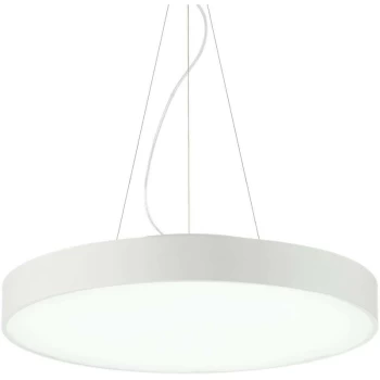 Image of Ideal Lux Halo - Integrated LED 1 Light Round Ceiling Pendant White