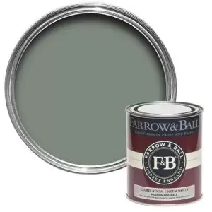 Image of Farrow & Ball Modern Card Room Green No. 79 Eggshell Paint, 750Ml