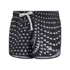 Image of adidas Run It Brand Love Shorts Womens - Black