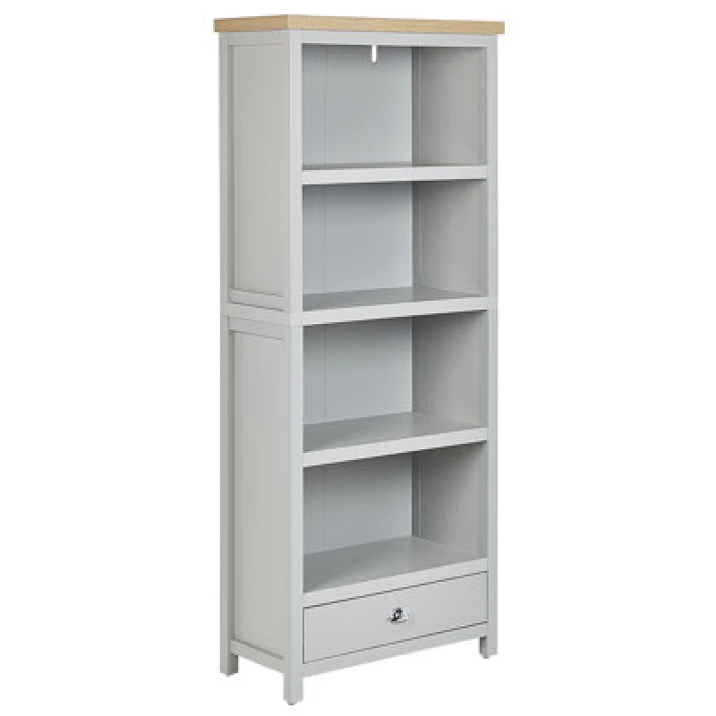 Image of Beliani 4 Tier Bookcase Clio 180 Cm Light Grey