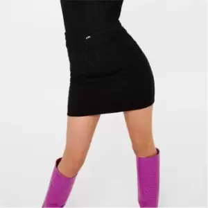 Image of Missguided Tall Drawstring Quilted Mini Skirt - Black