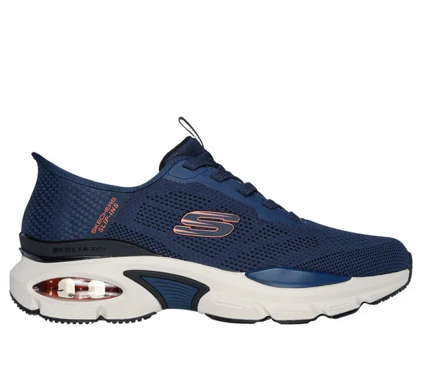 Image of Skechers Mens Skech-Air Ventura Vanderway Trainers UK Size 6 (EU 39.5) Navy Orange SKE2354-NVOR-6