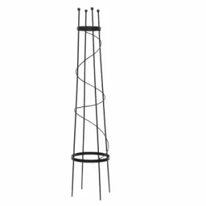 Image of Garden Gear 1M Open Top Obelisk Metal Black