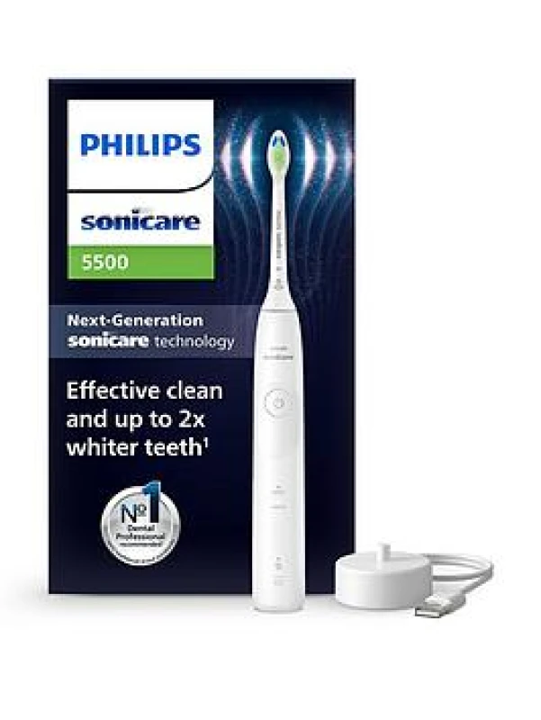 Image of Philips Sonicare Series 5500 Electric Toothbrush -White