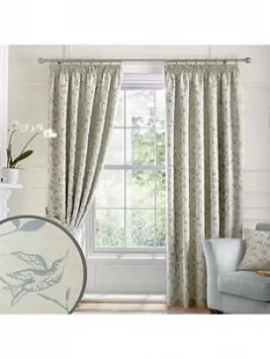 Image of Curtina Bird Trail Pencil Pleat Curtains