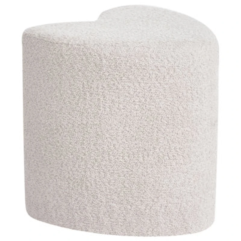 Image of Beliani Minimalist Pouffe Scotia Chenille Beige