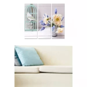 Image of MDF9608988 Multicolor Decorative MDF Painting (3 Pieces)