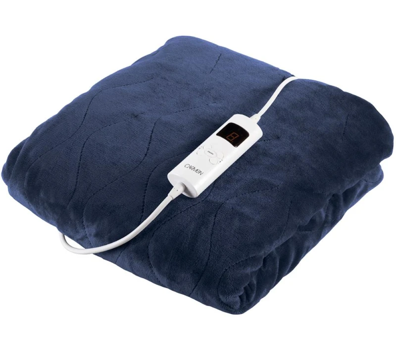 Image of CARMEN C81148BLU Heating Blanket - Blue, 160 x 130cm 5056462385167