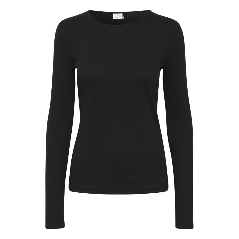 Image of Kaffe Womens long sleeve T-Shirt KAFFE Carna Noir Female M