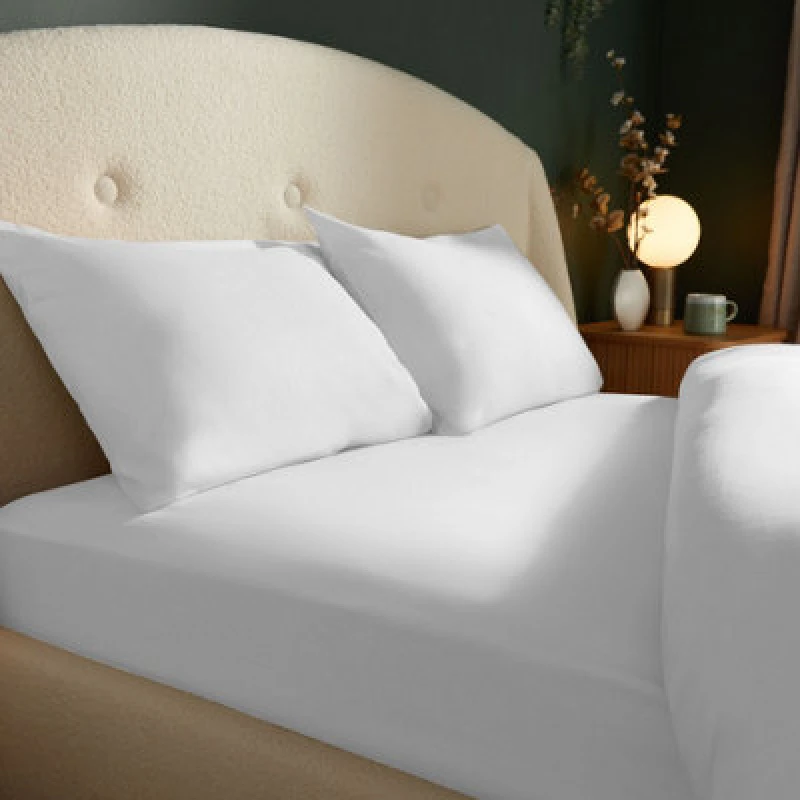 Image of Silentnight Brushed Cotton Fitted Sheet - White