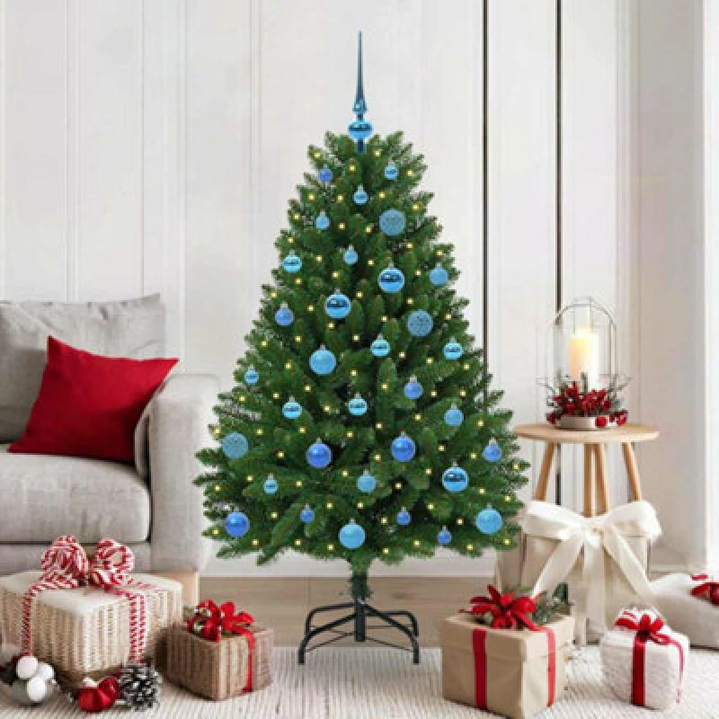 Image of Vidaxl Artificial Christmas Tree With Stand Green 150 Cm Pvc And Metal