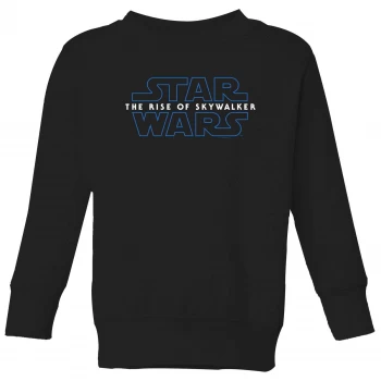 Image of Star Wars The Rise Of Skywalker Logo Kids Sweatshirt - Black - 7-8 Years