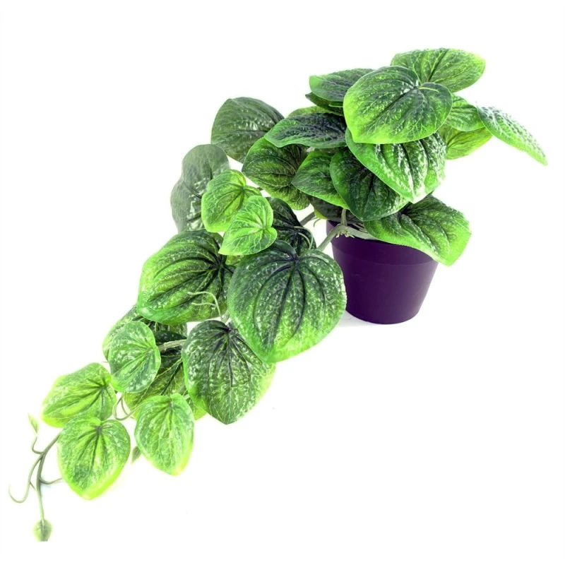 Image of Leaf 35cm Artificial Trailing Green Potted Pothos Plant Green