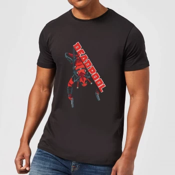 Image of Marvel Deadpool Hang Split T-Shirt - Black - 5XL