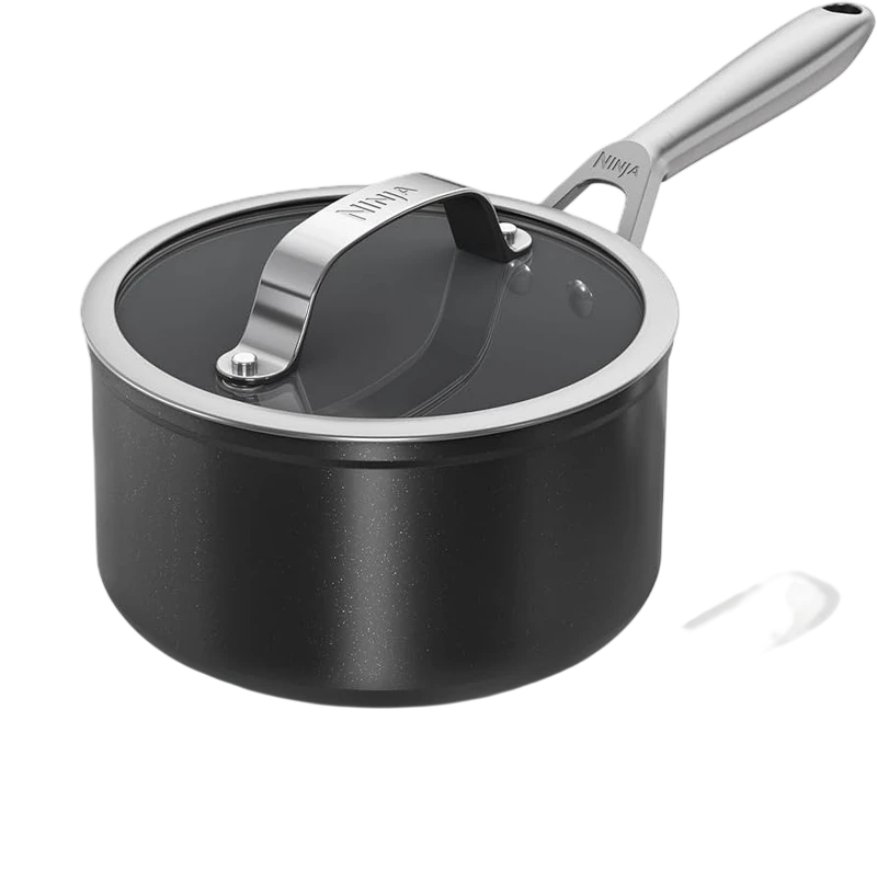 Image of Ninja UK Ninja Zerostick Ceramic Pro 16cm Saucepan - Black CW30216UK CW30216UK