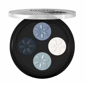 Image of Lavera Beautiful Mineral Quattro Eyeshadow (Blue Platinum 07)
