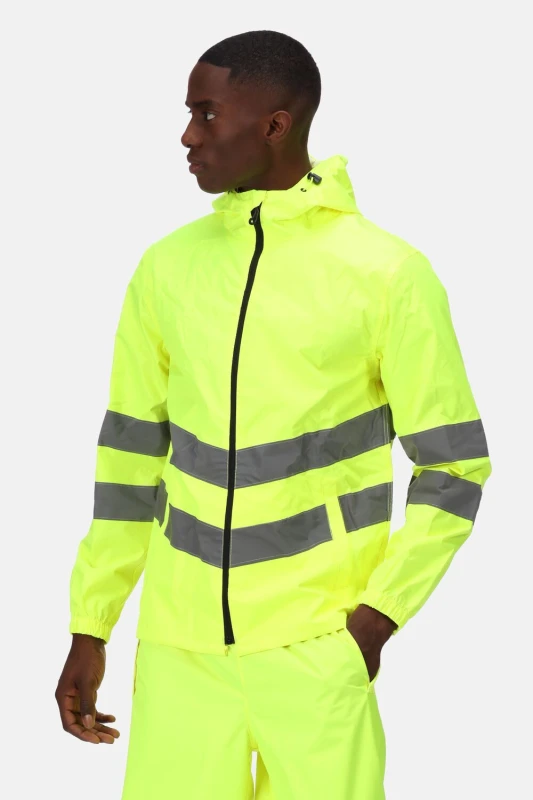 Image of Regatta Hi-s Pro Packaway Jacket Yellow