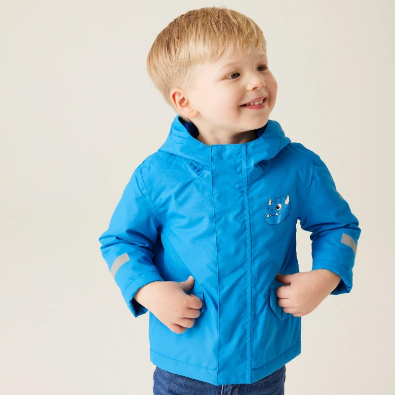 Image of Regatta Unisex Kids Animal Rainy Day Waterproof Insulated Jacket Blue unisex 18-24m