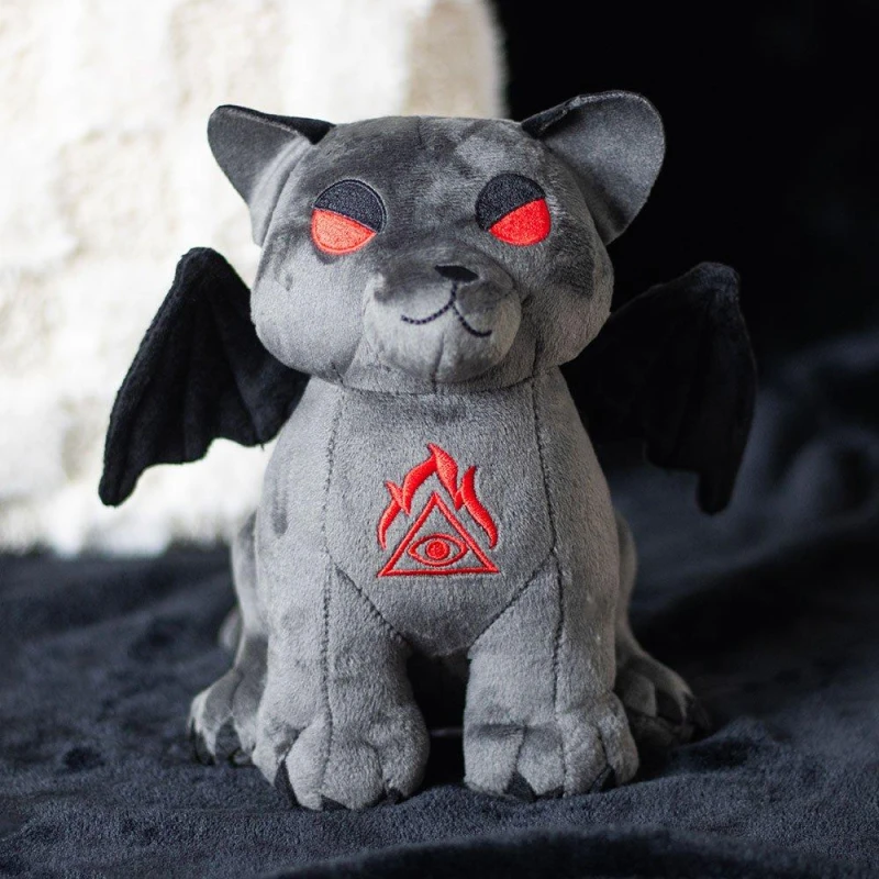 Image of Something Different Vampire Cat Plush Toy - Black One Size