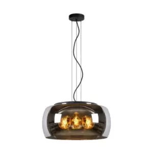 Image of Olivia Modern Pendant Light - Ø50cm - 3xE27 - Smoke Grey