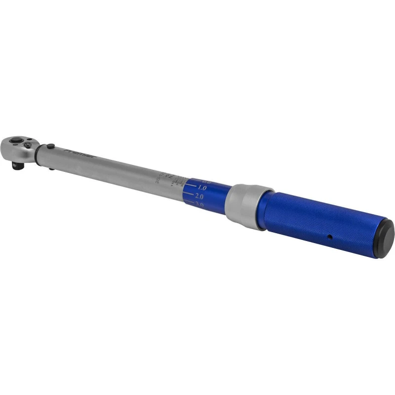 Image of Loops Micrometer Style Torque Wrench - 3/8" Sq Drive - Calibrated - 20 to 120 Nm Range Multi