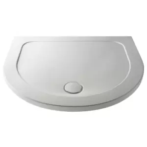 Image of Hudson Reed D Shape Shower Tray 1050mm - White