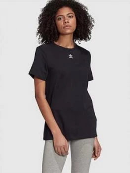 Image of adidas Originals Trefoil Essentials T-Shirt - Black, Size 22, Women