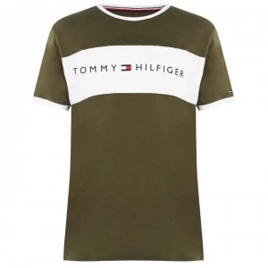 Image of Tommy Bodywear Neck Short Sleeve T Shirt - Olive Night LI1