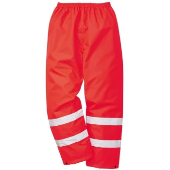 Image of S480RERXL - sz XL Hi-Vis Traffic Trousers - Red - Portwest