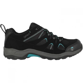 Image of Gelert Ottawa Low Ladies Walking Shoes - Black/Teal