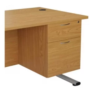 Image of Jemini Nova Oak 2 Drawer Fixed Pedestal TESHP2NO