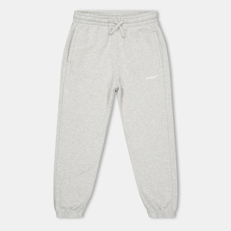 Image of Off White Kids Cuffed Fleece Joggers Grey Multi male 8Y