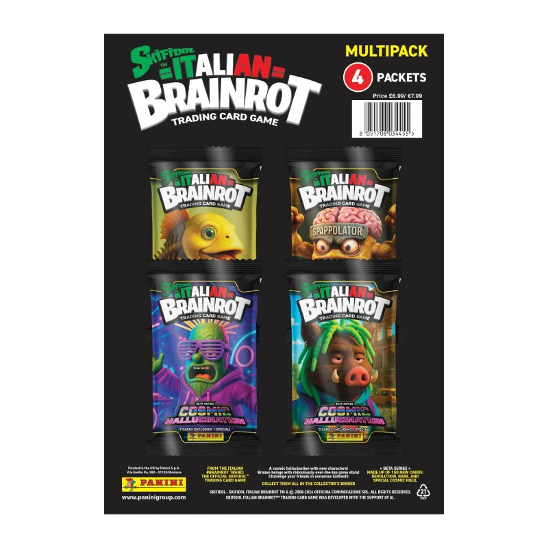 Image of Skifidol Italian Brainrot Cosmic Hallucination Trading Card Collection Multipack Multipack unisex One Size