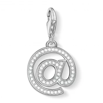 Image of THOMAS SABO Silver Pave @ Symbol Charm 1253-051-14