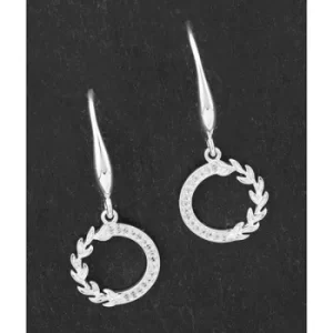 Image of Back To Nature Silver Plated Laurel Leaves Earrings