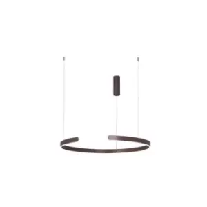 Image of Ilio Ceiling Pendant Light 40W 3000K Aluminium Brushed Coffee