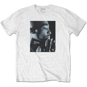 Image of Tupac - Changes Side Photo Mens Medium T-Shirt - White