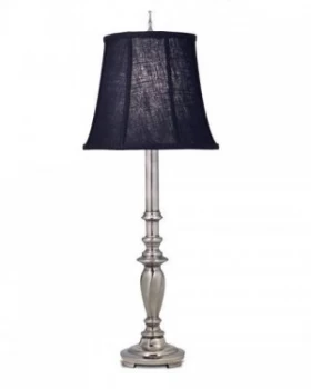 Image of 1 Light Table Lamp Antique Nickel, E27