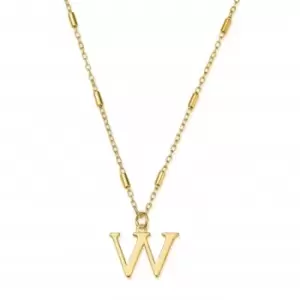 Image of Gold Iconic Initial W Necklace GNCC4041W