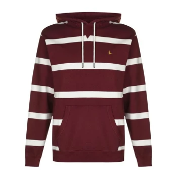 Image of Jack Wills Boynton Stripe Hoodie - Damson