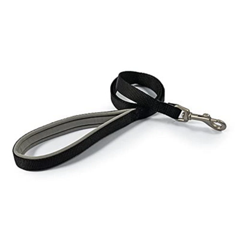Image of Ancol Viva Soft Touch Padded Snap Lead Black, Size 100 X 1.2 Cm, Max Kg 20 Kg, Weather Proof