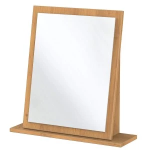 Image of Robert Dyas Loxley Ready Assembled Dressing Table Mirror - Oak