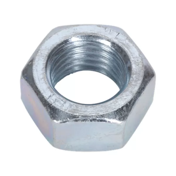 Image of Genuine SEALEY SN24 Steel Nut M24 Zinc DIN 934 Pack of 5