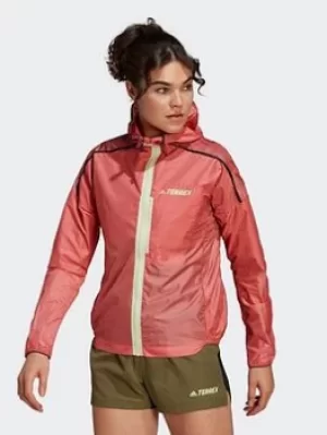 Image of adidas Terrex Agravic Windweave Windbreaker, White, Size S, Women